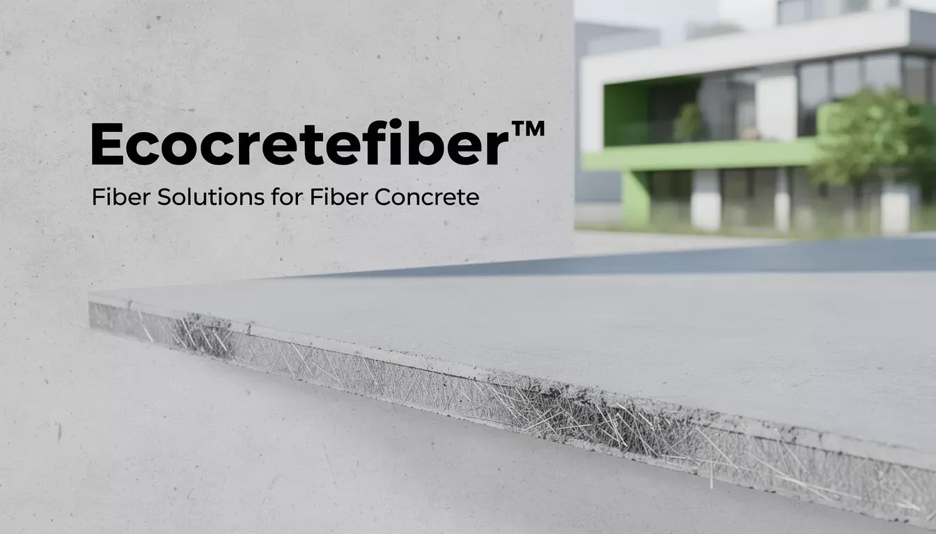 Ecocretefiber™ fiber products packaged for concrete reinforcement applications with technical support available