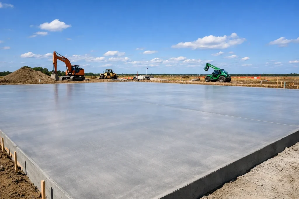 使用聚丙烯纤维后，混凝土板表面塑性收缩开裂减少