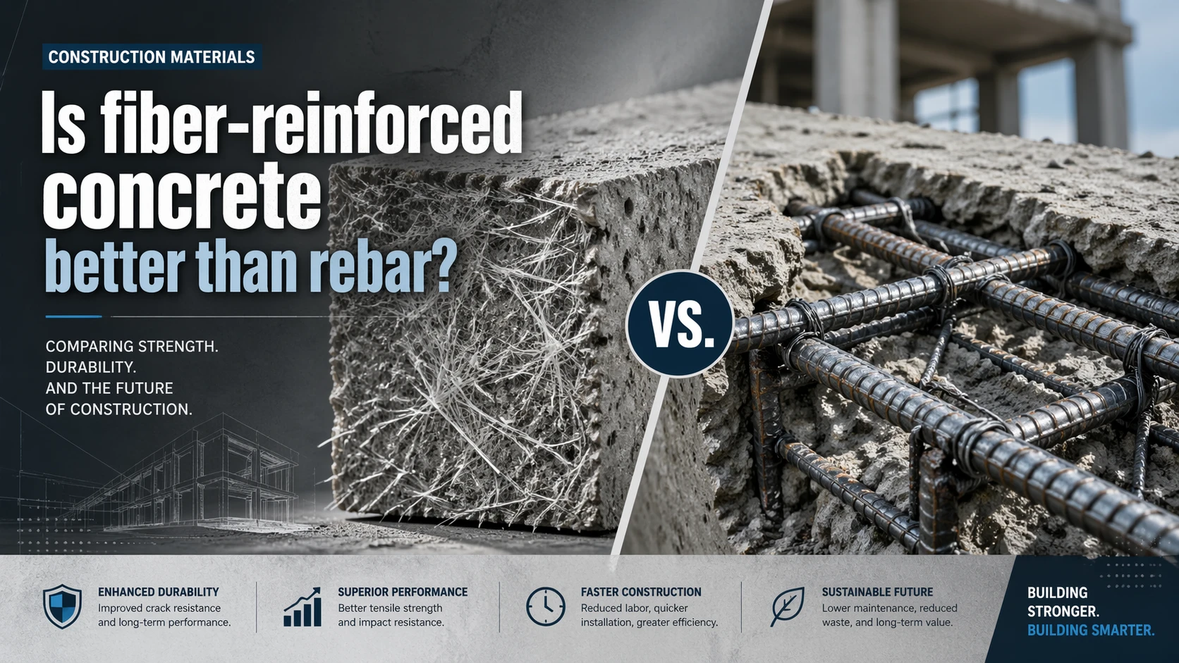 Is fiber-reinforced concrete better than rebar?