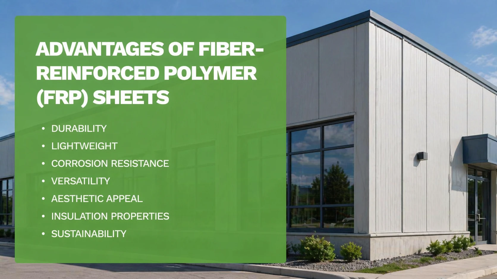 What are the advantages of FRP?