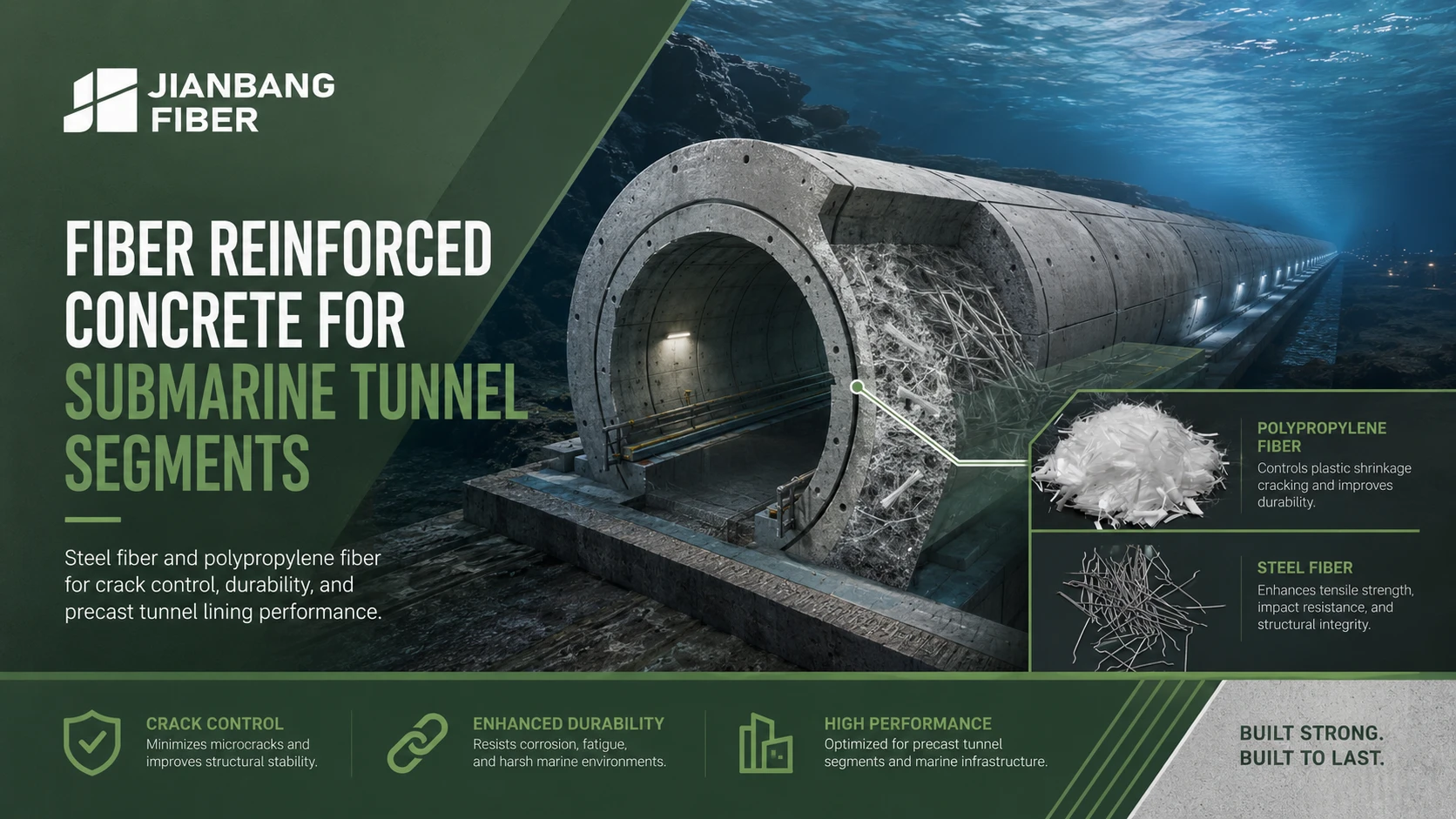 Fiber Reinforced Concrete For Submarine Tunnel Segments: Steel Fiber, Polypropylene Fiber, Crack Control, And Mechanical Performance