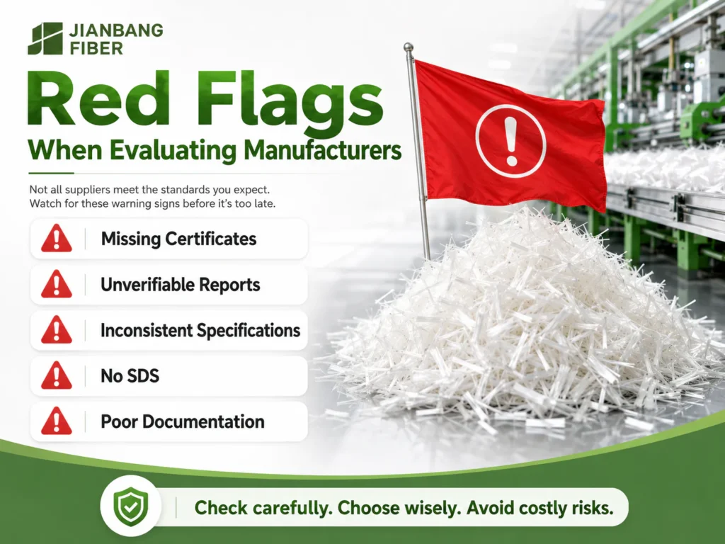 Red flags when evaluating polypropylene fiber manufacturers