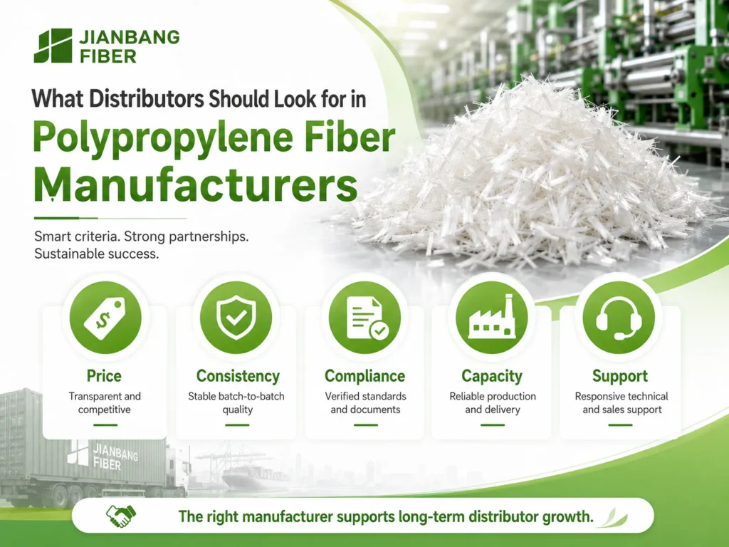 Evaluation framework for choosing polypropylene fiber manufacturers