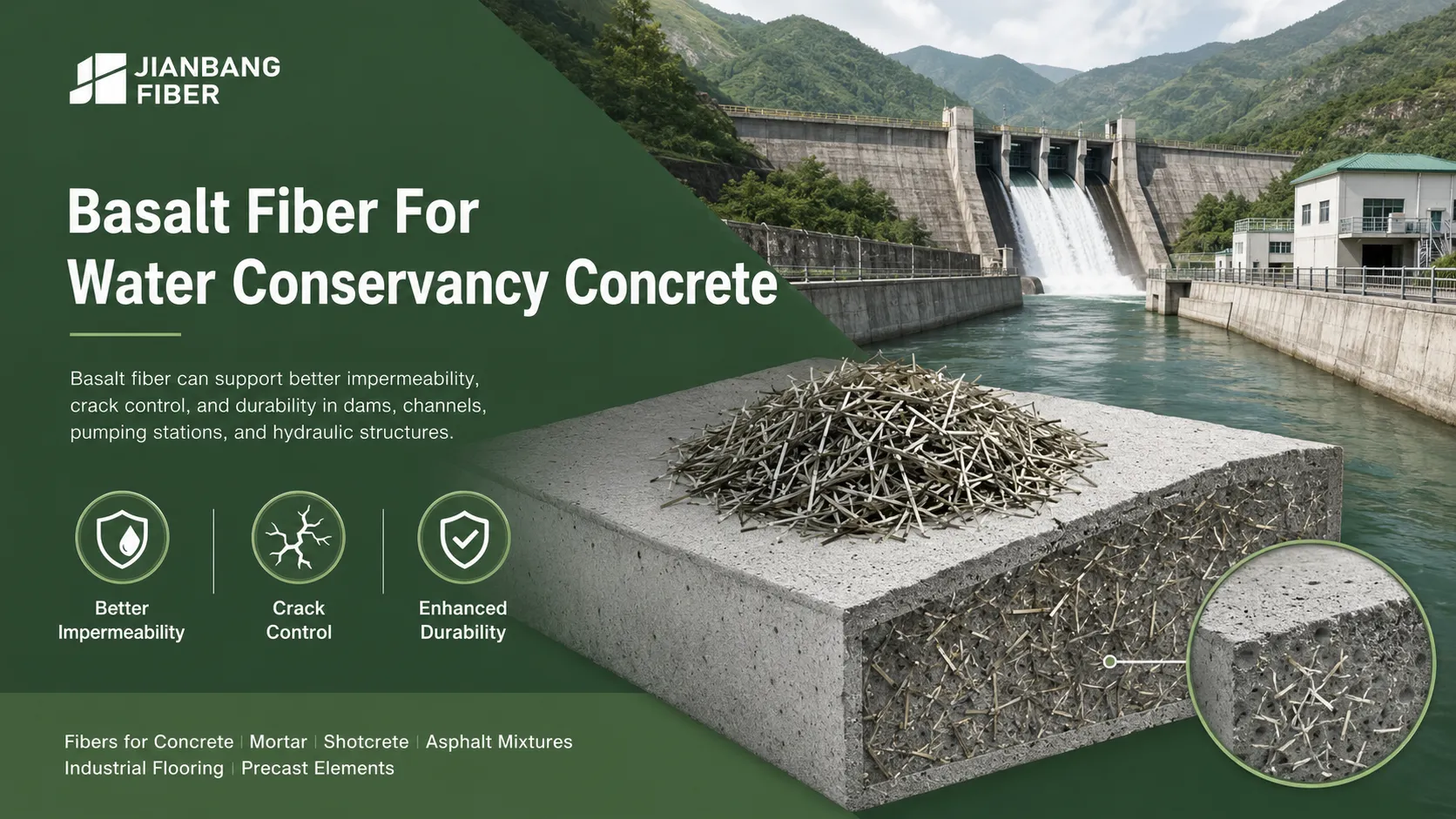 Basalt Fiber In Water Conservancy Engineering: Improving Impermeability, Seismic Resistance, Durability, And Sustainability