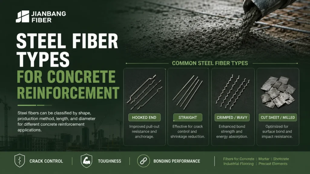 O comprimento e o diâmetro das fibras de aço afetam a trabalhabilidade, a dispersão, a resistência à tração e a tenacidade à flexão do concreto.