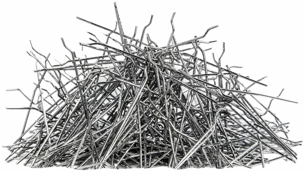 Derreta a fibra de aço extraída para o reforço de concreto, proporcionando alta resistência e boa aderência à superfície rugosa.
