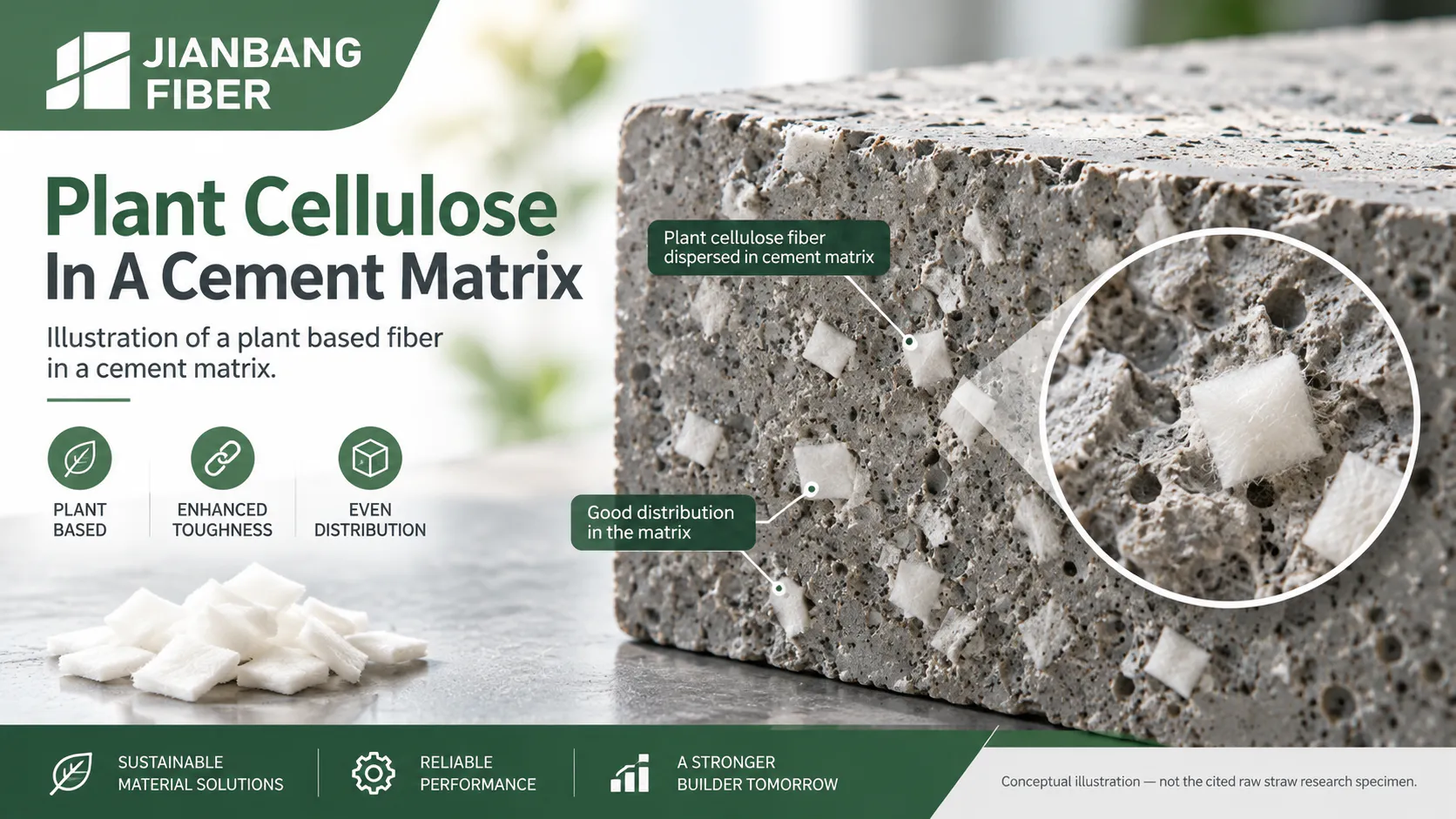 Plant Fiber Concrete Performance: Strength, Water Absorption, Thermal Insulation And Mix Design