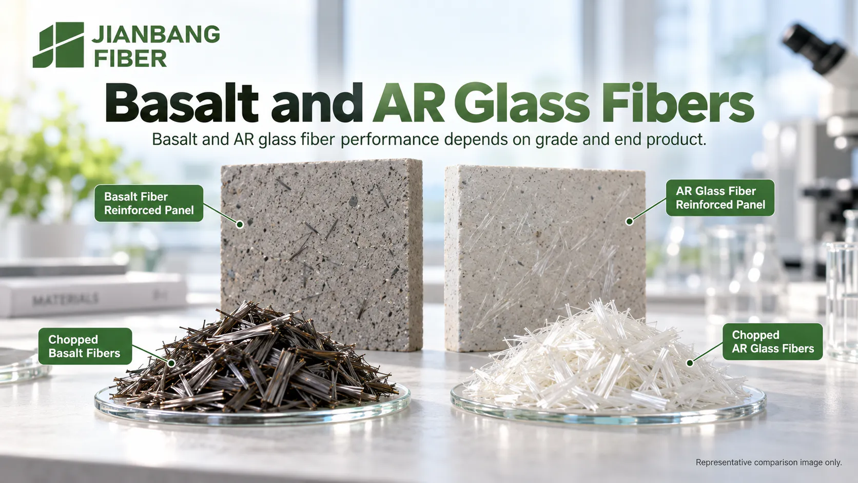 Basalt Fiber vs Glass Fiber: How to Choose for Concrete, Panels, and Composites